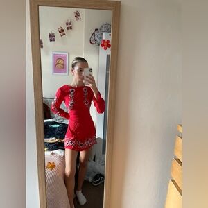 New Look Boho Embroided mini dress